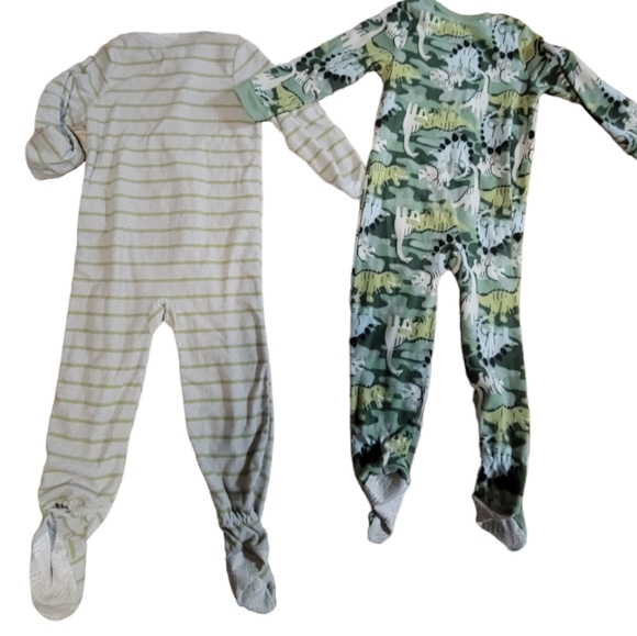 Carter's 5T Dinosaur Footsie Pajamas One Piece 2 for $7 bundle Just One You - Picture 2 of 4